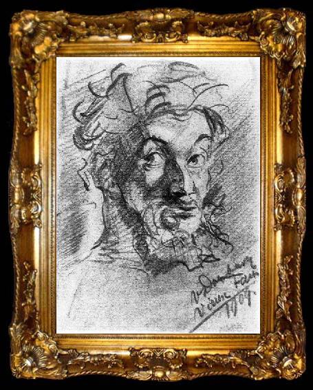 framed  Theo van Doesburg Vieux Faun (self-portrait), ta009-2
